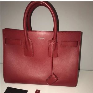 YSL Saint Laurent Sac De Jour Small In Red